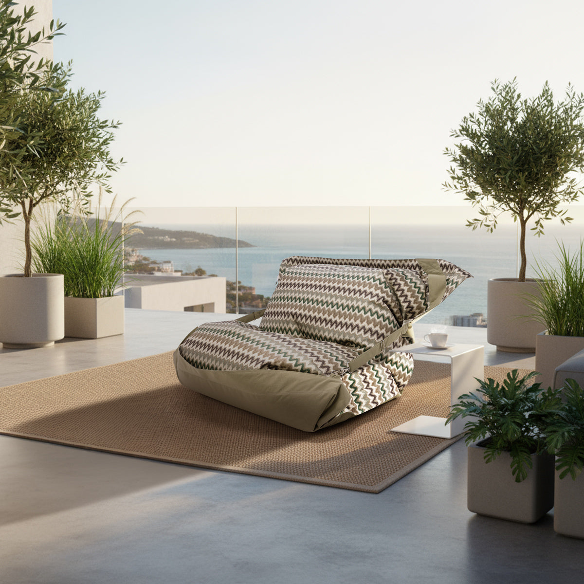 Pouf Cuscino Classic Outdoor Zigzag