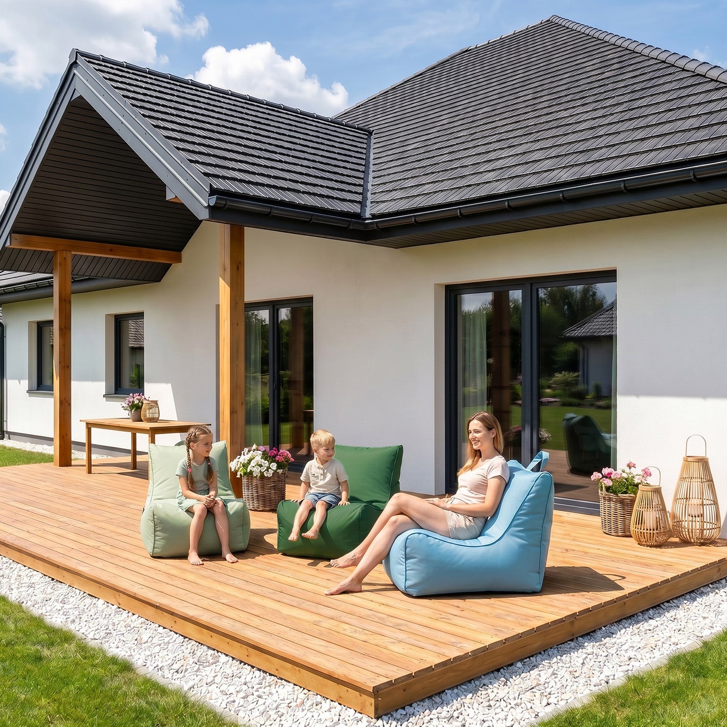 Poltrona Flavio Outdoor in Tessuto Waterproof