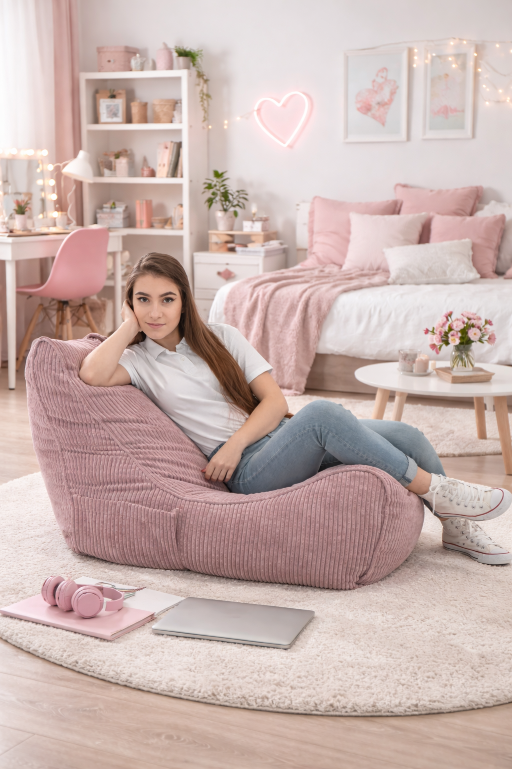 Pouf moderno per arredamento casa