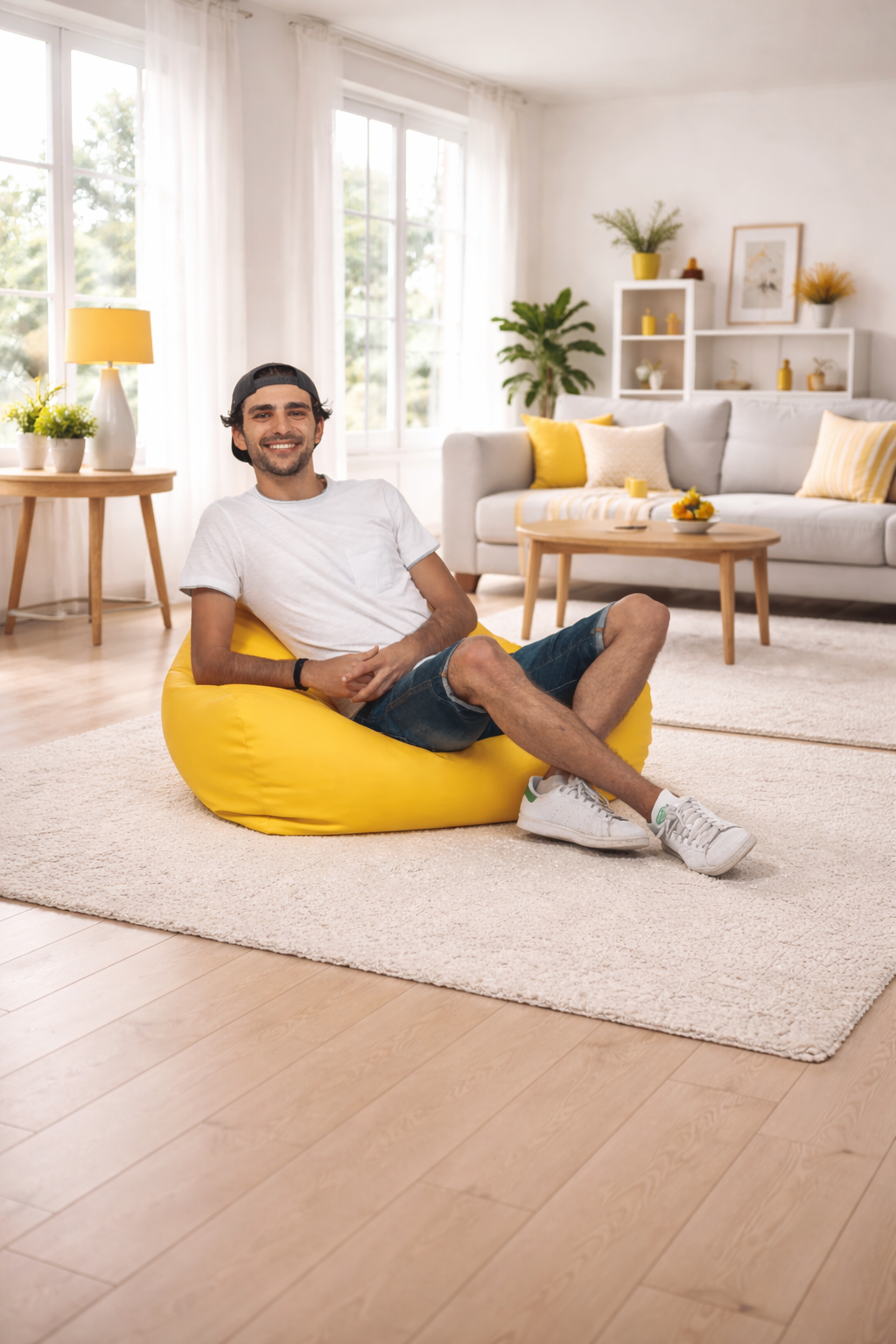 Pouf moderno per arredamento casa