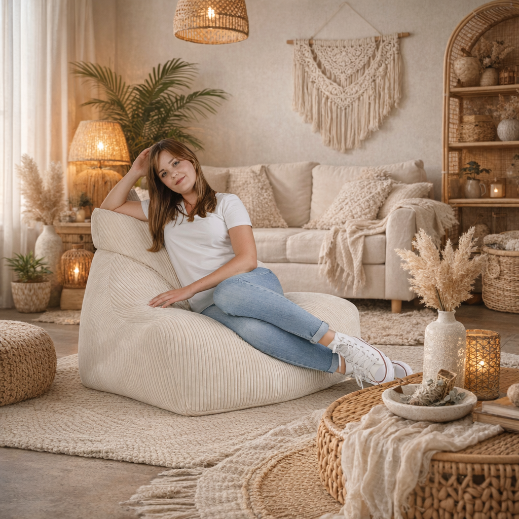 Pouf moderno per arredamento casa