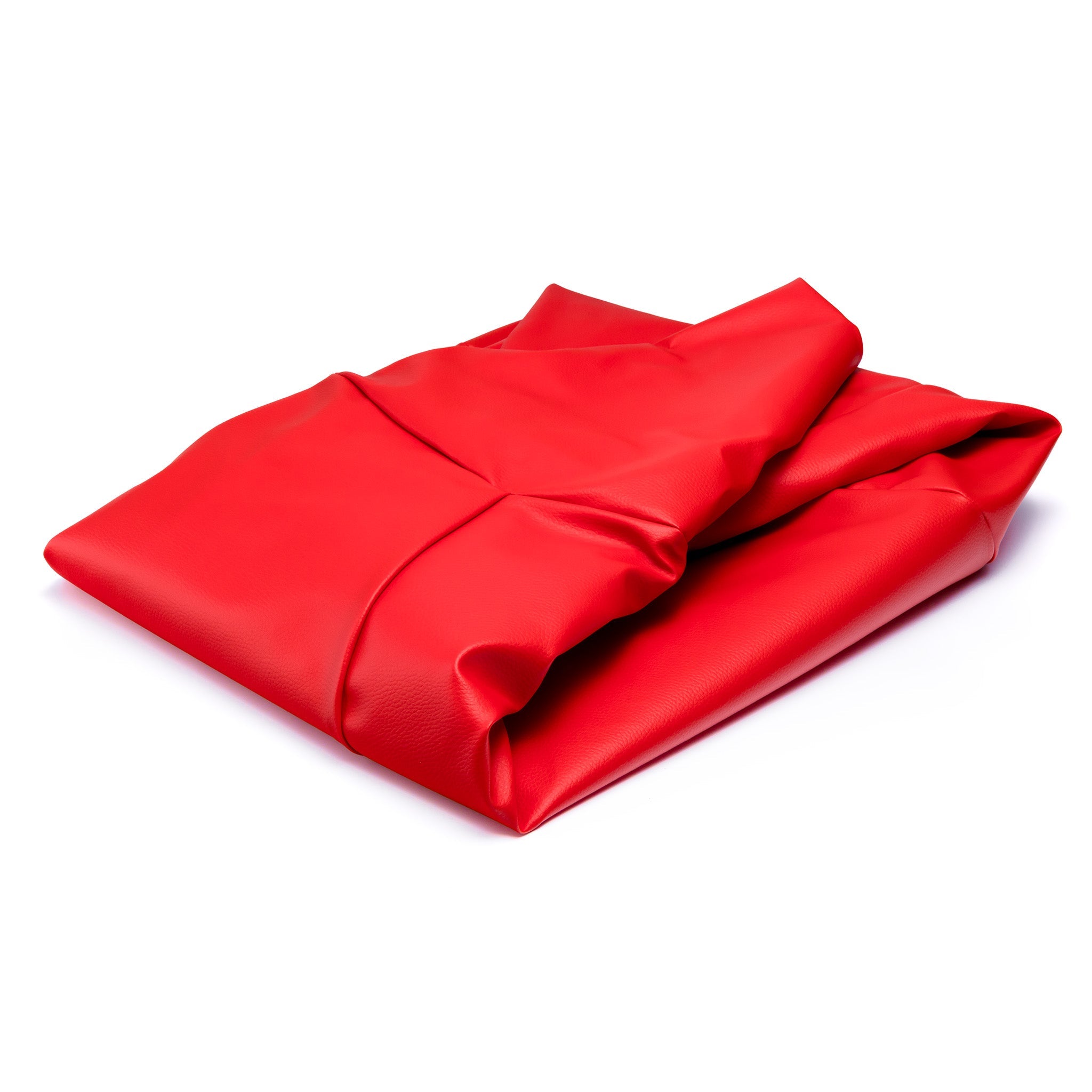 Cover Pouf Maxi in Ecopelle Rosso E6