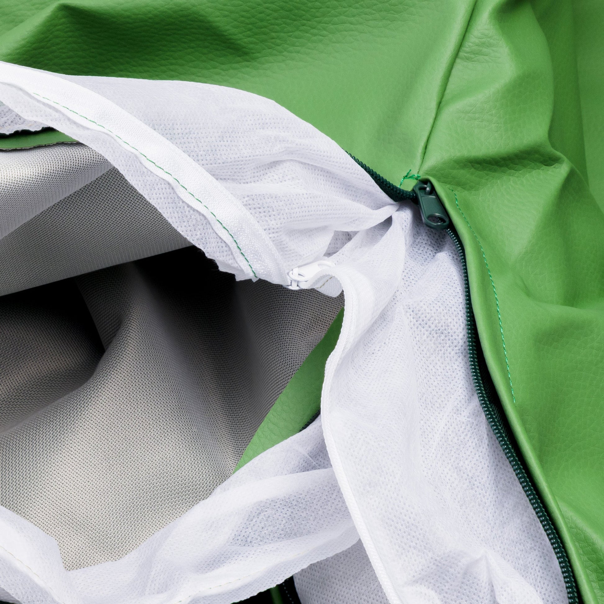 Cover Pouf Maxi in Ecopelle Verde E9