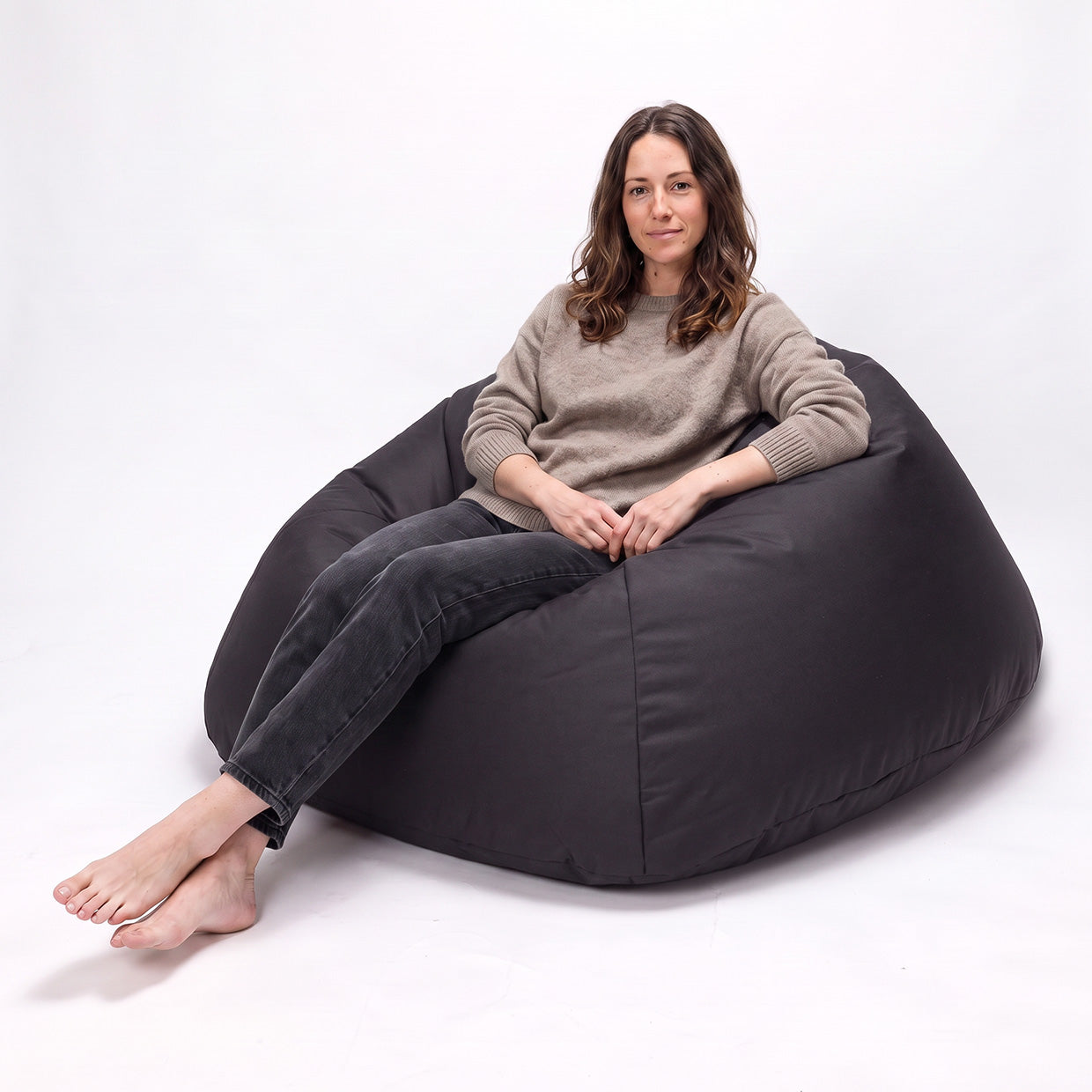 Cover Pouf Maxi in Poliestere Nero NC14