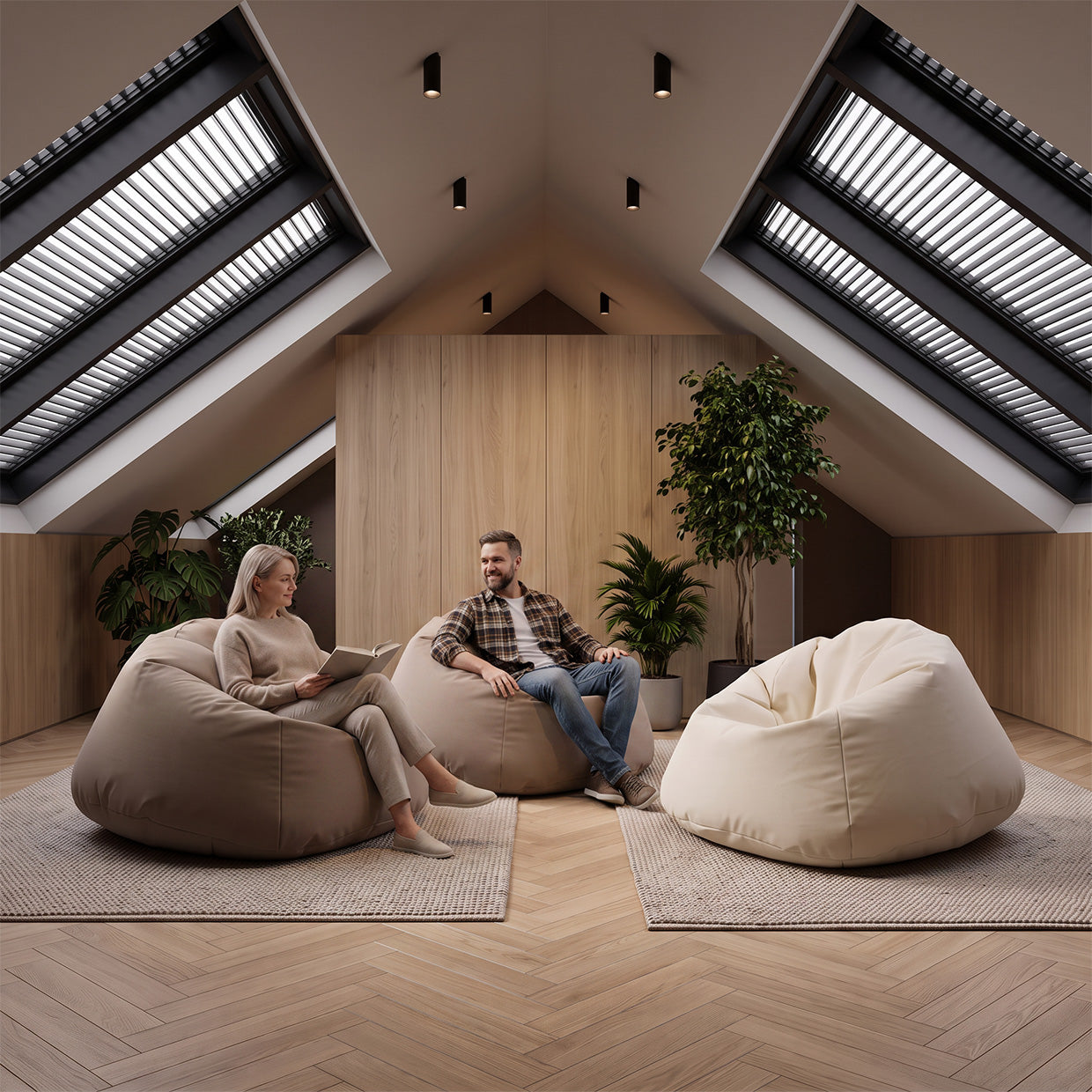 Cover Pouf Maxi in Poliestere - ambientazione