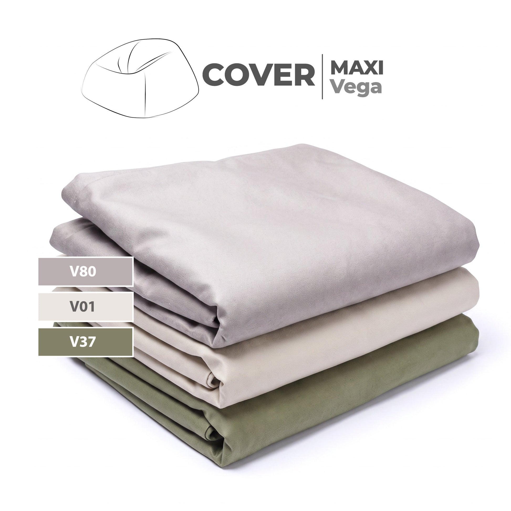 Cover Pouf Maxi Vega - tutti i colori disponibili