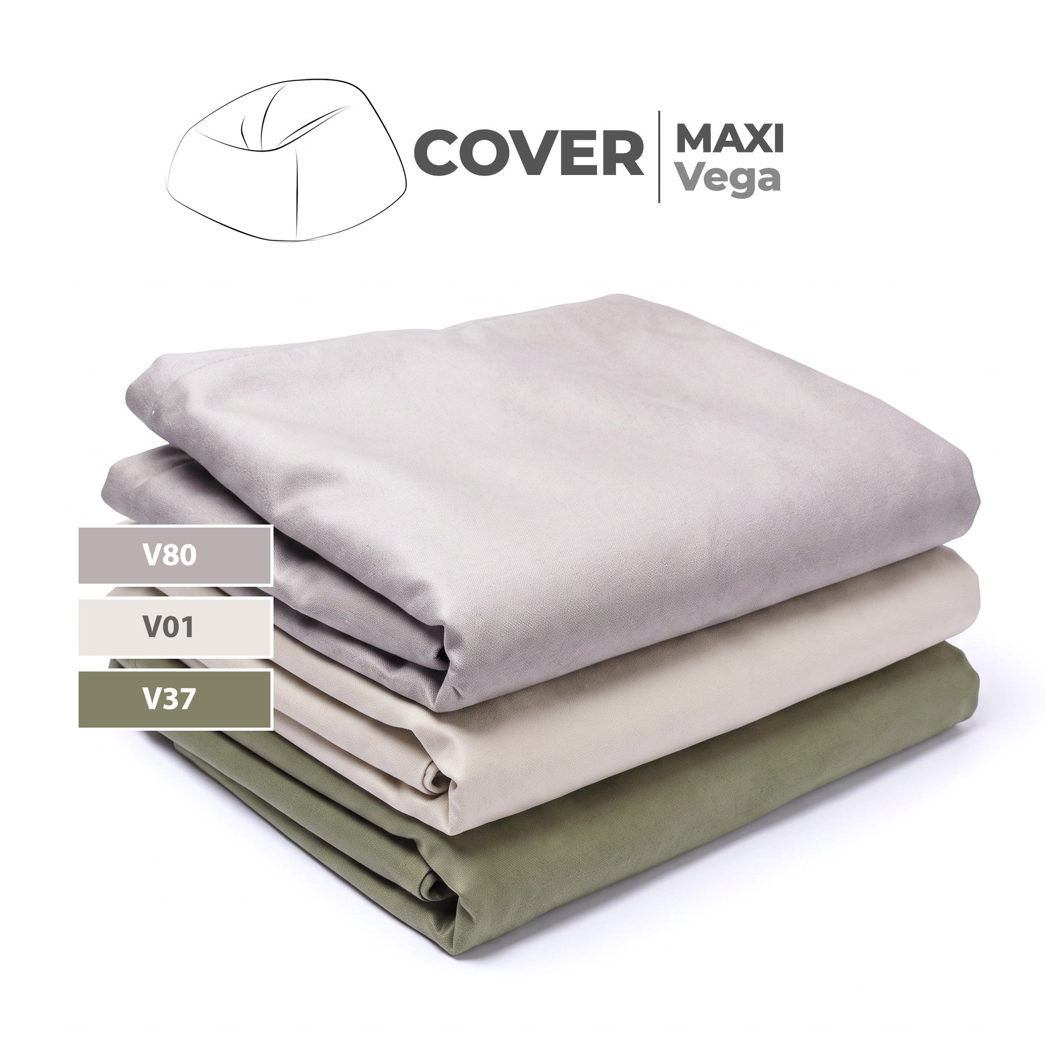 Cover Pouf Maxi Vega - tutti i colori disponibili