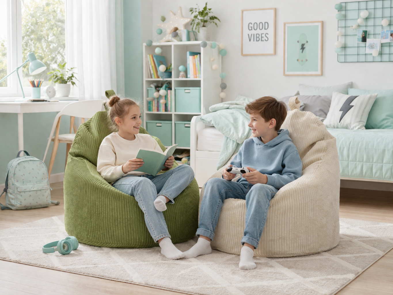 Pouf moderno per arredamento casa